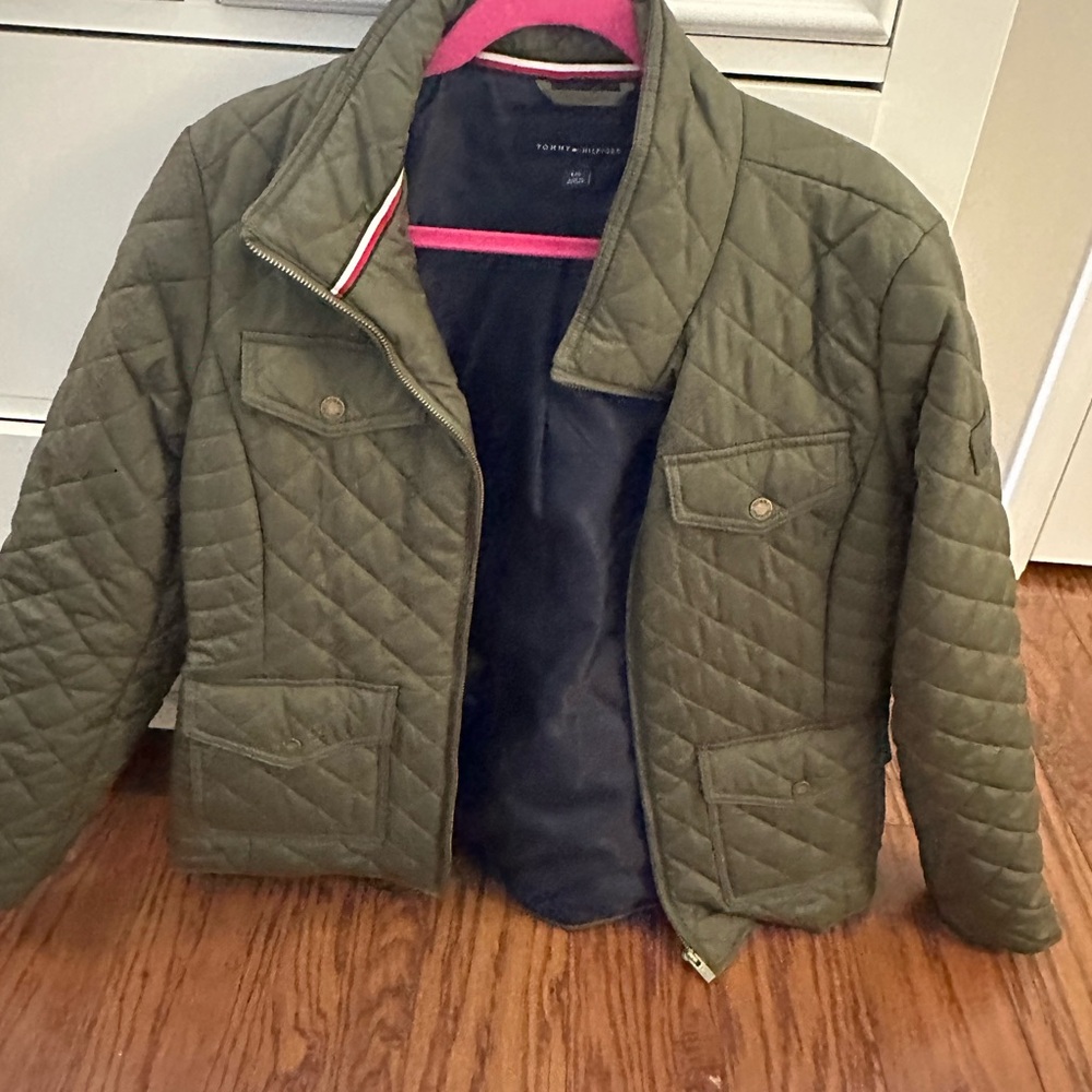 Tommy Hilfiger Quilted Jacket in Olive Green